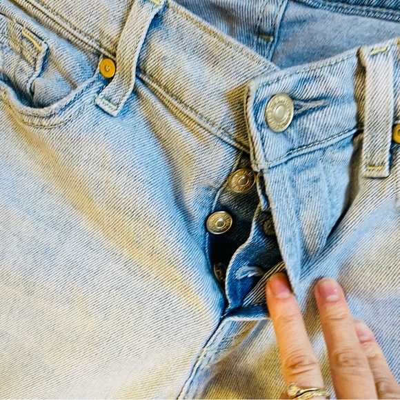 7 For All Mankind Luxe Vintage Josefina Boyfriend Jeans Cosmic Blue - Picture 8 of 9